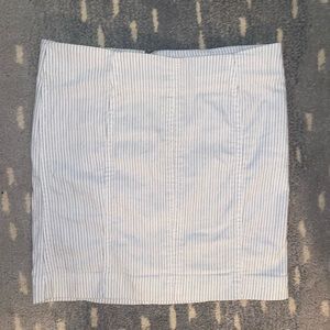 Free People striped Modern Femme denim mini skirt